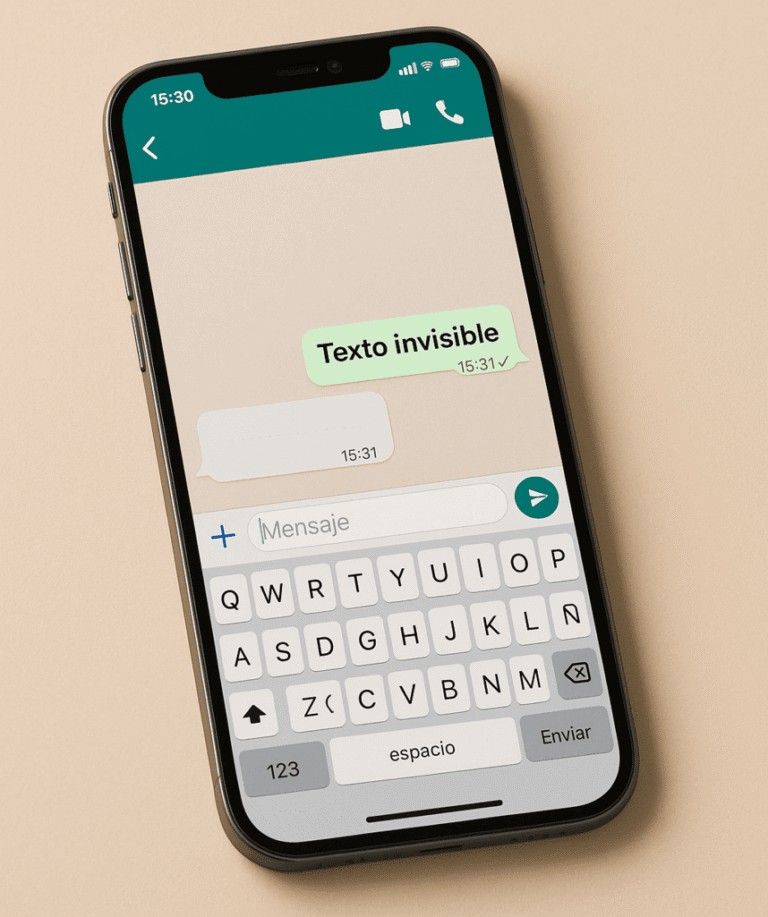 Texto invisible para WhatsApp