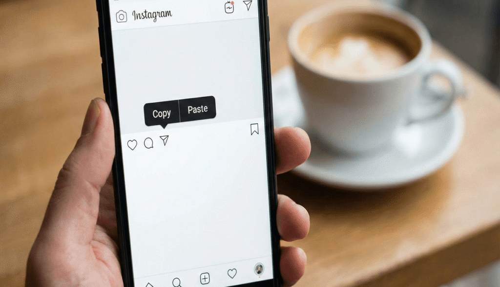 Copiar y pegar espacio en blanco para Instagram