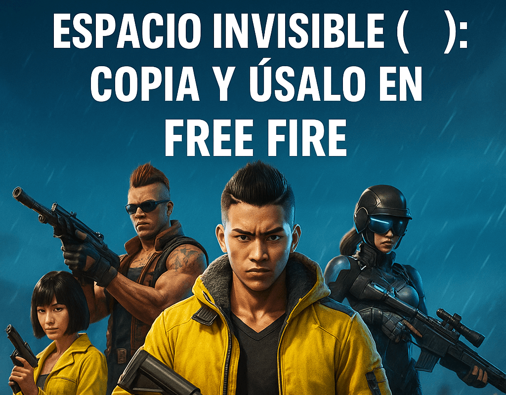 Espacio Invisible (ㅤ) Copia y Úsalo en Free Fire